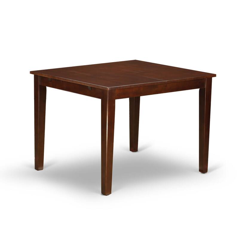 East West Furniture Kitchen Table Set Includes a Rectangle Dining Table and Parson Chairs, Mahogany (Pieces Options)