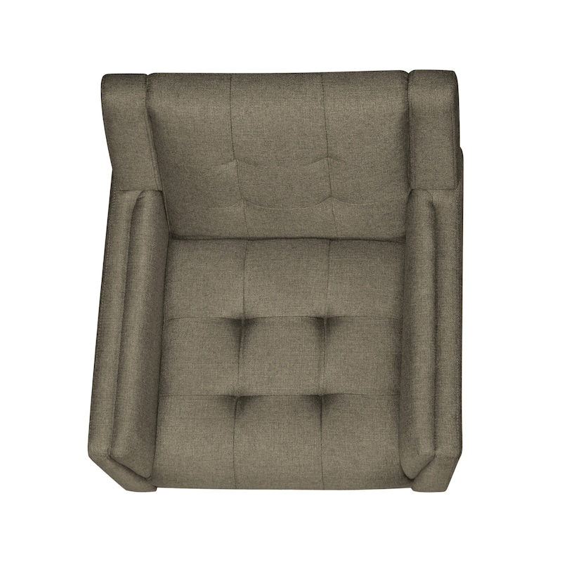 Mocha 30.5" Button Tufted Arm Chair