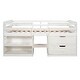 preview thumbnail 17 of 19, Merax Twin Loft Bed with Two Shelves and Two drawers