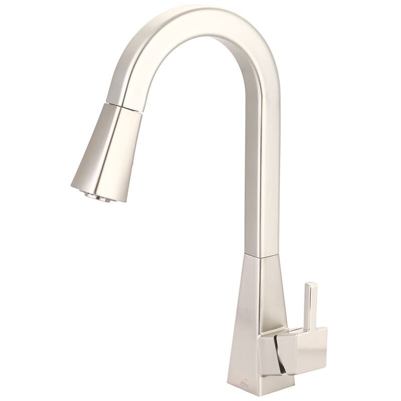 Olympia Faucets K-5060 i3 1.5 GPM Single Hole Kitchen Faucet - PVD Brushed Nickel