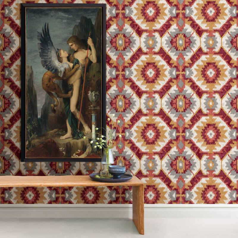 A-Street Prints Kazac Multicolor Shibori Wallpaper