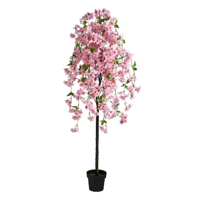 5' Cherry Blossom Artificial Tree - 6"