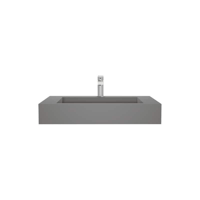 Audrey 36" - 72" Solid Surface Bathroom Vanity Top