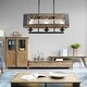 preview thumbnail 3 of 6, The Gray Barn 3-light Rectangle Box Distressed Wood Chandelier Pendant - 23.5"x 10.25"x 50.4"