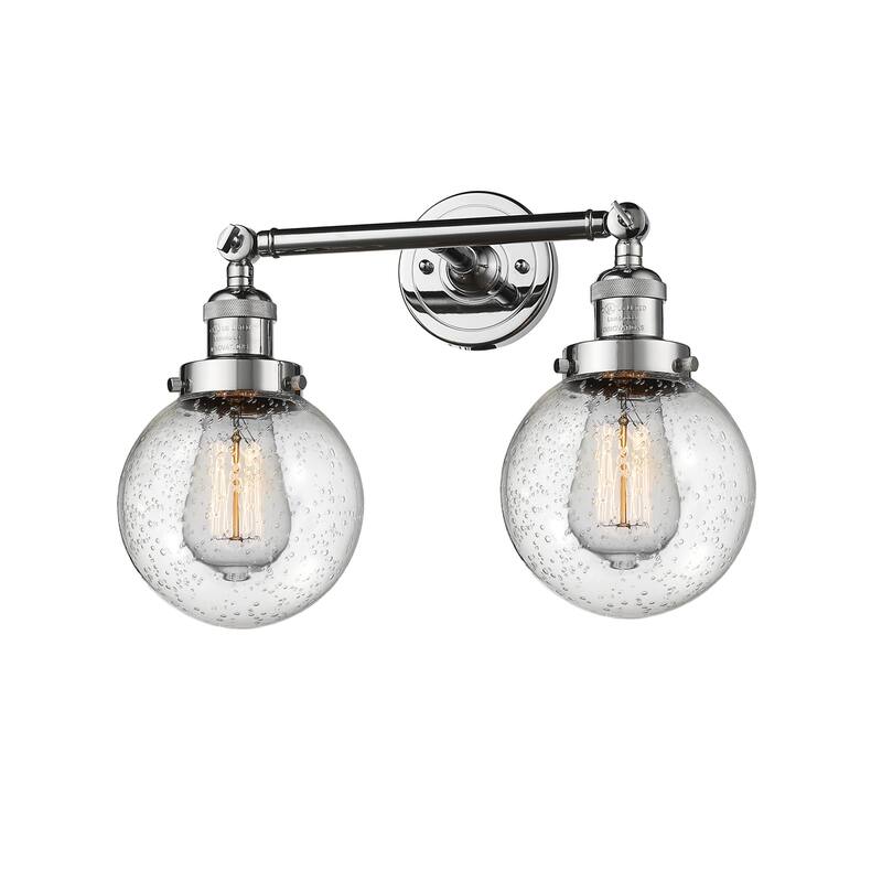 Innovations Lighting Beacon 2 Light 17" Wide Bathroom Vanity Light - Polished Chrome / Seedy