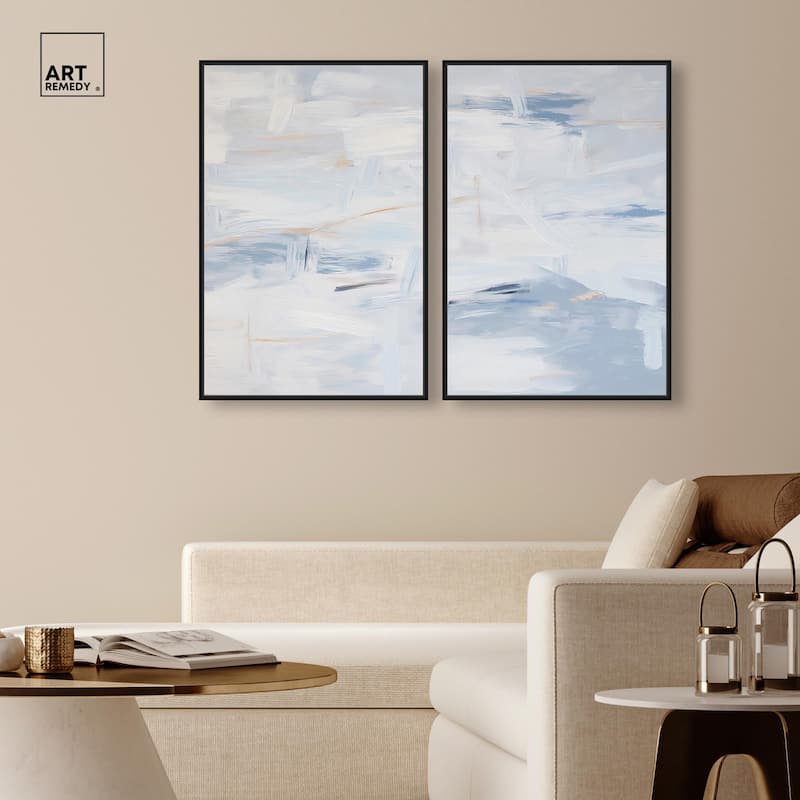 Frozen in Time I Canvas Set of 2 by Art Remedy