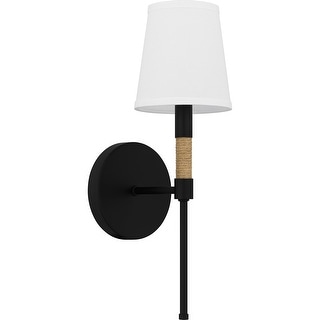 Bayside 1-Light Matte Black Wall Sconce