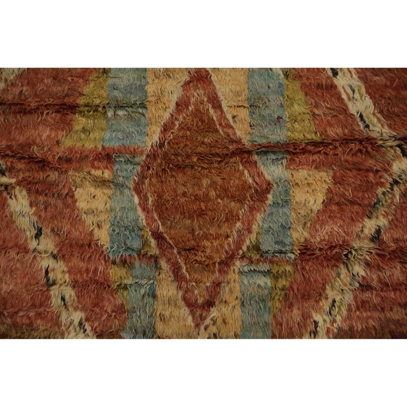 Hand Knotted Oriental 100% Wool Carpet Modern Tribal Oranges & Rust Moroccan Area Rug - 16' 4'' X 13' 3''