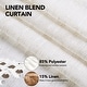 preview thumbnail 5 of 5, Faux Linen Blended Kitchen Cafe Curtains Light Filtering Tier Curtains