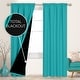 preview thumbnail 112 of 117, Deconovo 100% Full Blackout Double-Layer Rod Pocket Curtains (2 Panels) W52 x L84 - Teal