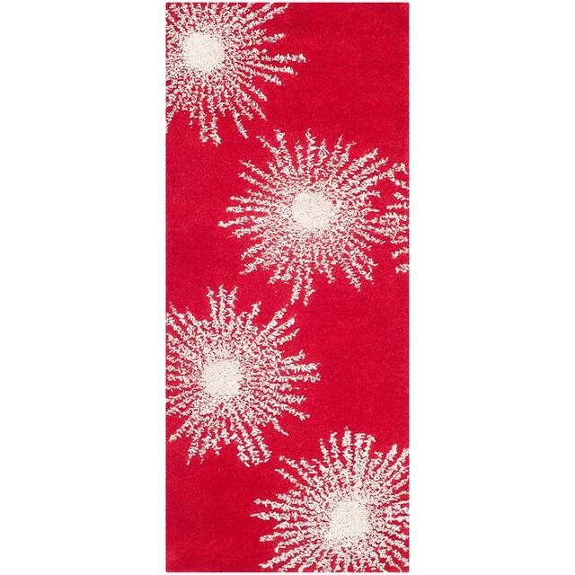 SAFAVIEH Handmade Soho Miyase Modern Burst New Zealand Wool Rug