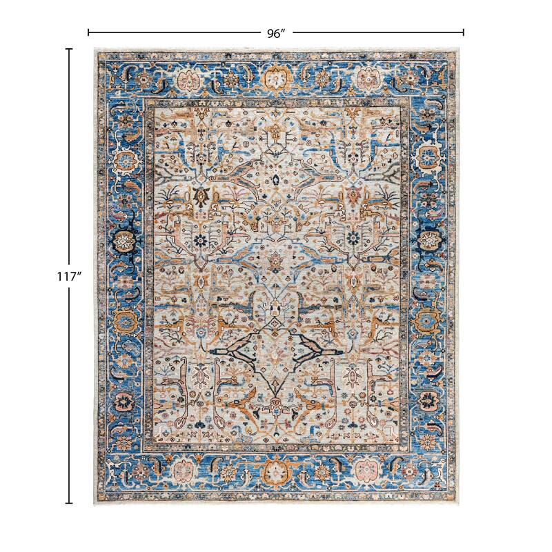 Serapi One-of-a-Kind Hand-Knotted Area Rug - Gray - 8' 0" x 9' 9"
