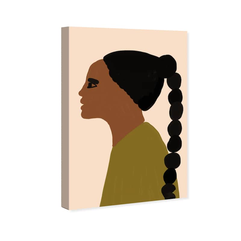 Wynwood Studio Canvas People and Portraits Polynesian Girl II Black and Modern & Contemporary Wall Art Canvas Print