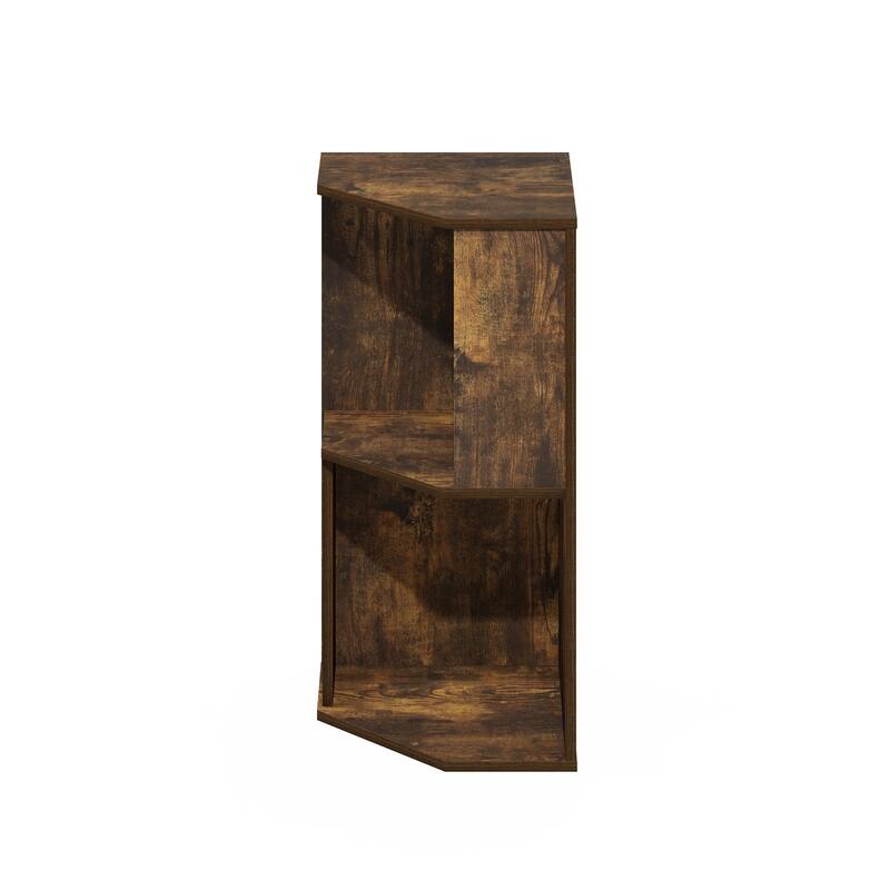 24.57 in. Tall Pine Wood 2-Shelf Bookcase