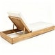 preview thumbnail 19 of 67, Christopher Knight Home - Ian Set of 4 Outdoor Chaise Lounge, Acacia Wood Adjustable Reclining & Water-Resistant Cushion