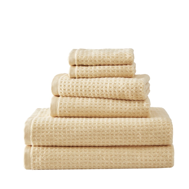Tommy Bahama Northern Pacific Cotton Terry Towel Collection - 6 Piece Multi - Yellow