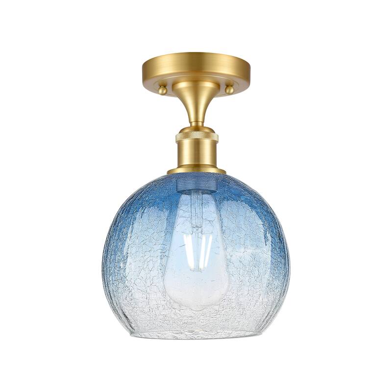 Innovations Lighting Endless Possibilities Ballston - Brookhaven Globe - 1 Light 8" Semi-Flush Mount