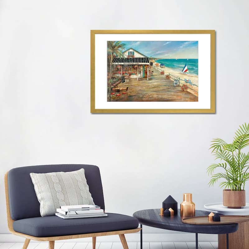 iCanvas "Boardwalk Cafe" by Ruane Manning