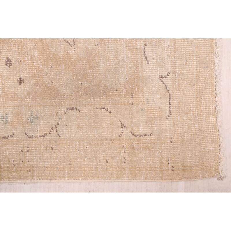 ECARPETGALLERY Hand-knotted Antalya Vintage Beige Wool Rug - 9'6 x 12'5