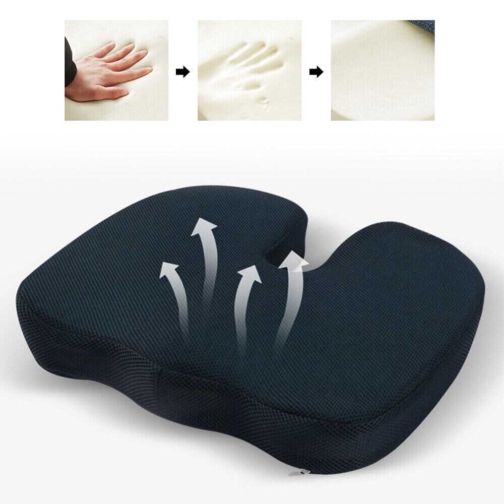 Cool Gel Memory Foam Seat Cushion Rose Red