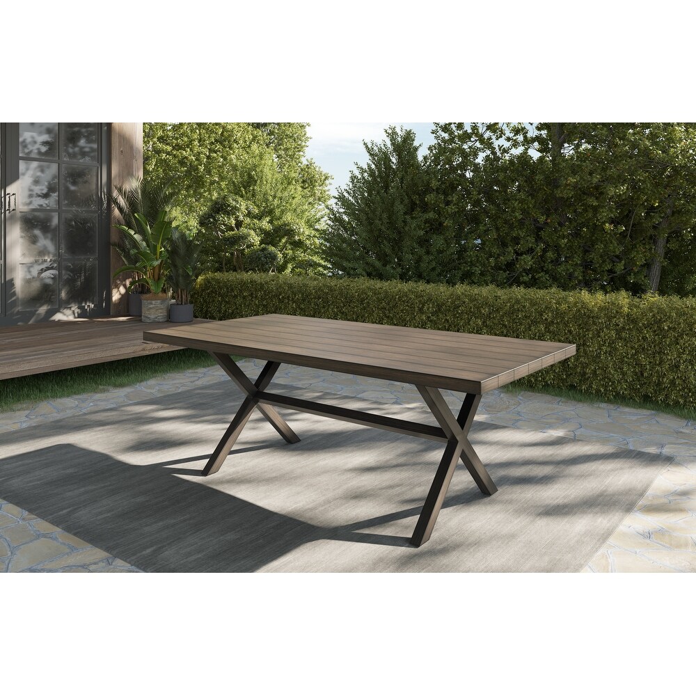 Sandestria dining table with hot sale umbrella option by havenside home
