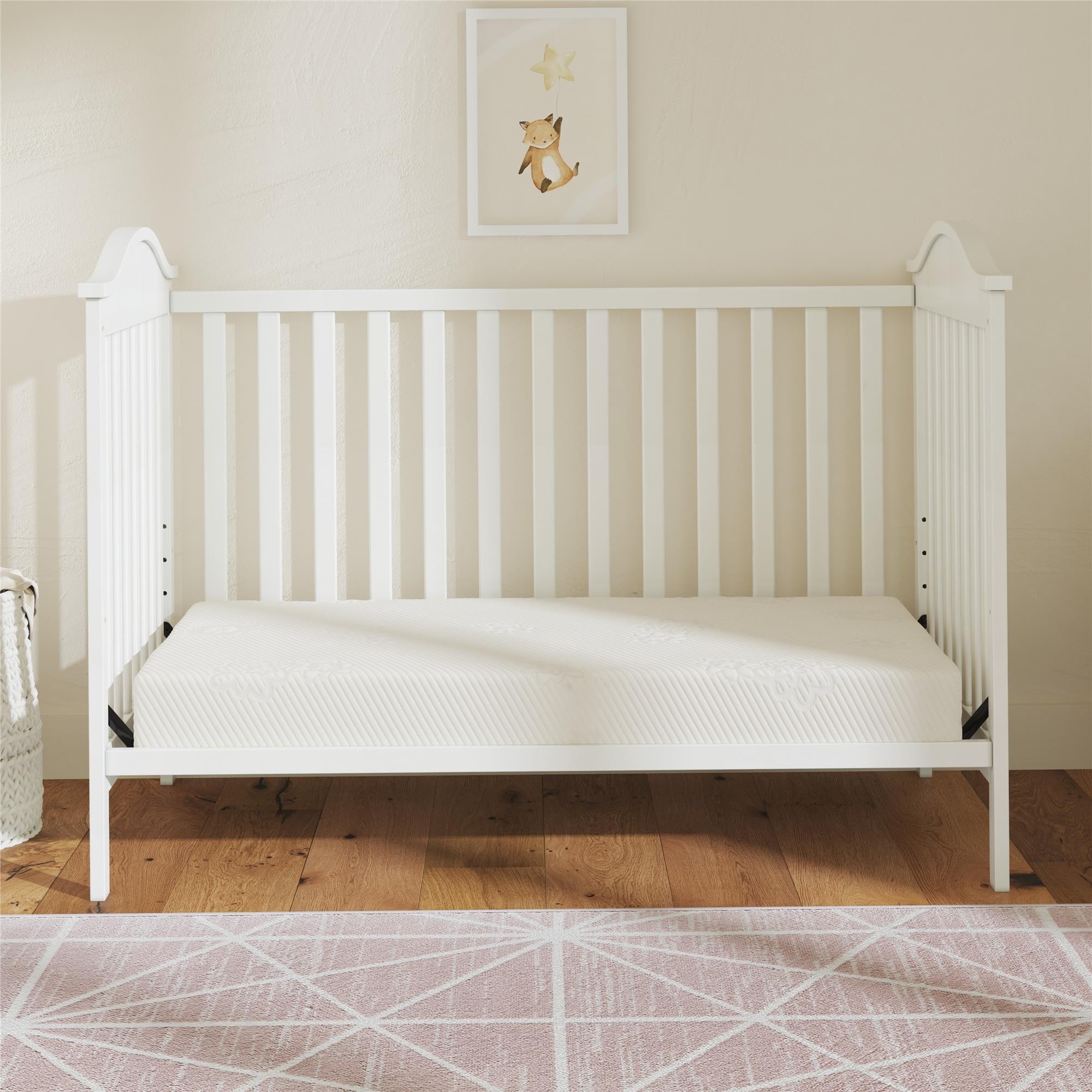 Signature Sleep Sweet Cuddles Crib & Toddler Bed Mattress, White Cloud