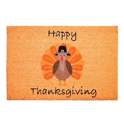 Calloway Mills Happy Thanksgiving Doormat 17" x 29" - 17 x 29 in