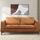 preview thumbnail 2 of 18, Poly & Bark Calle 75" Genuine Italian Leather Apartment Sofa