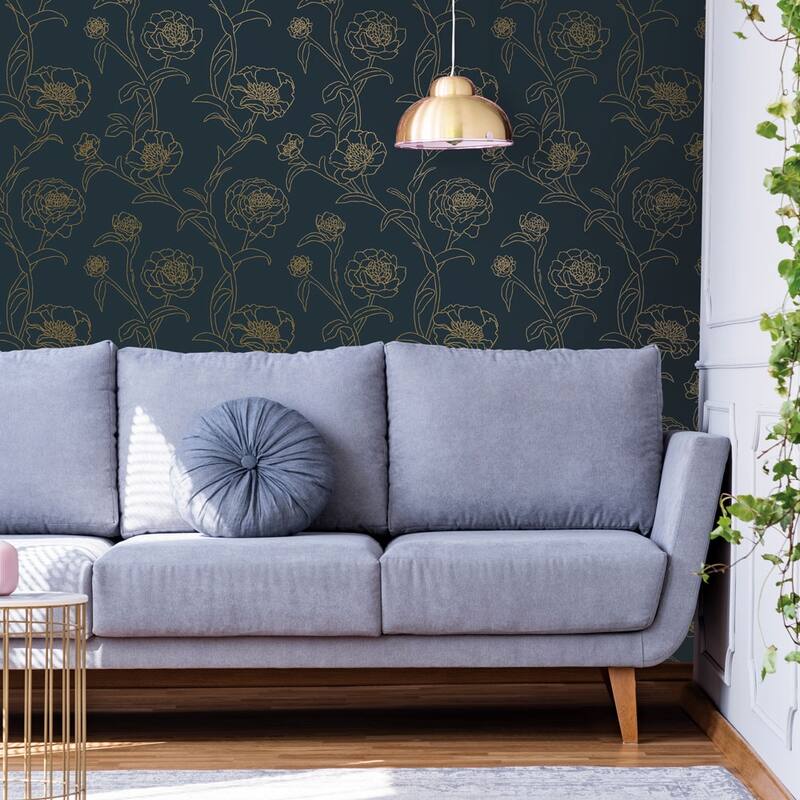 Peonies Removable Peel and Stick Wallpaper