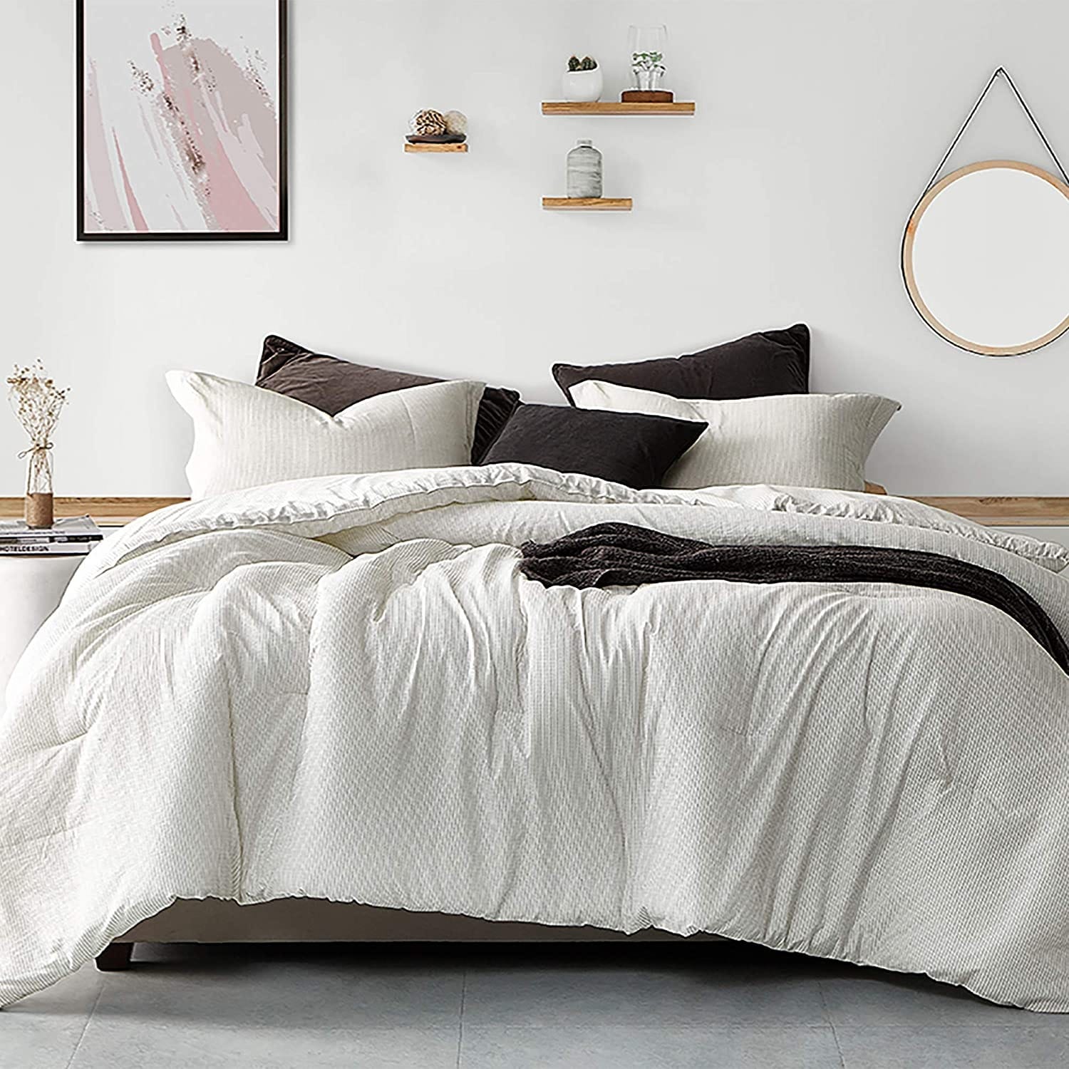 1221 Bedding Decorative Pillow Inserts (Set of 2) 20x36 Oversized