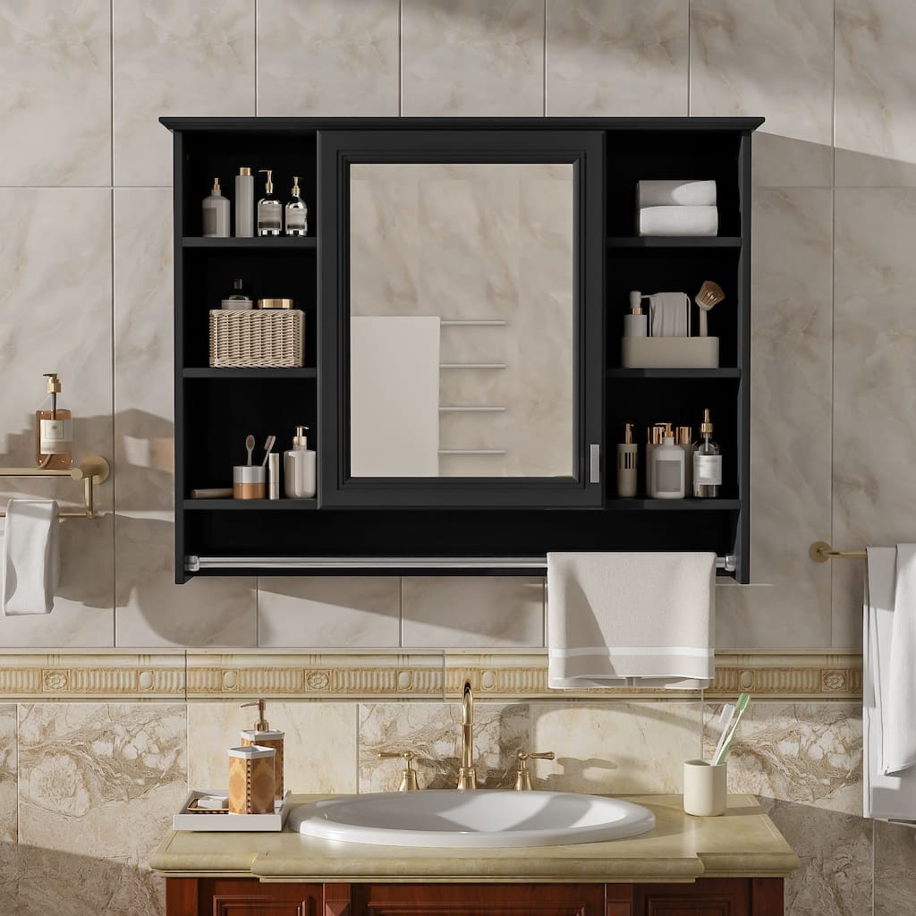 3-in-1 Bathroom Mirror Cabinet