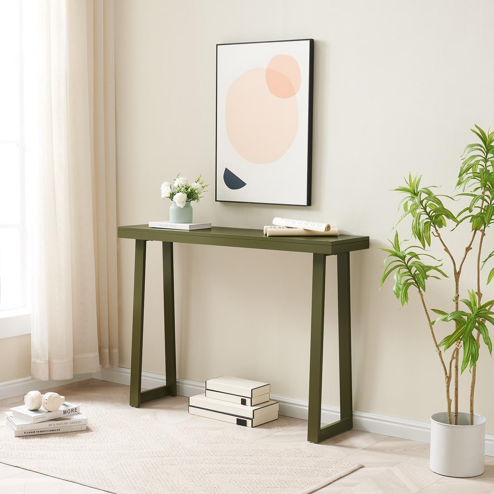 Claude Collection Wood 36" Modern Console Table with Shelf