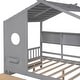 preview thumbnail 7 of 14, Wooden Full Size House Bed with 2 Drawers,Kids Bed with Storage Shelf