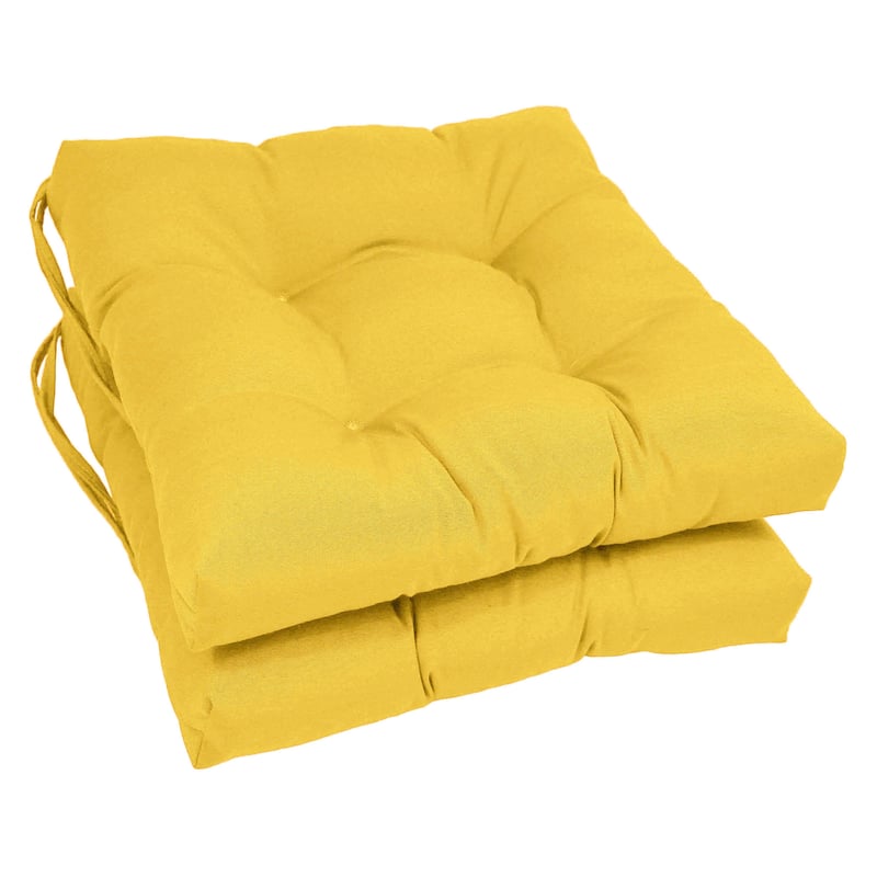16-inch Square Indoor Chair Cushions (Set of 2, 4, or 6) - 16" x 16" - Set of 2 - Sunset
