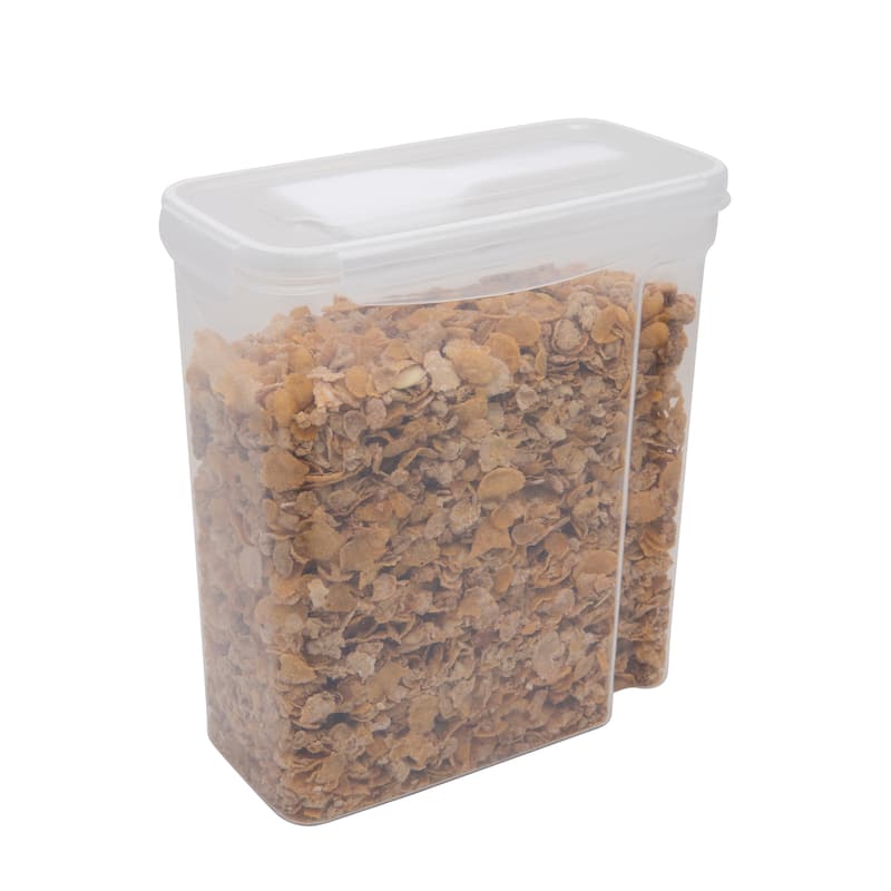 Kitchen Details Large Size Airtight Cereal Container with Scooper - 10"x 5.1"x 10.8"