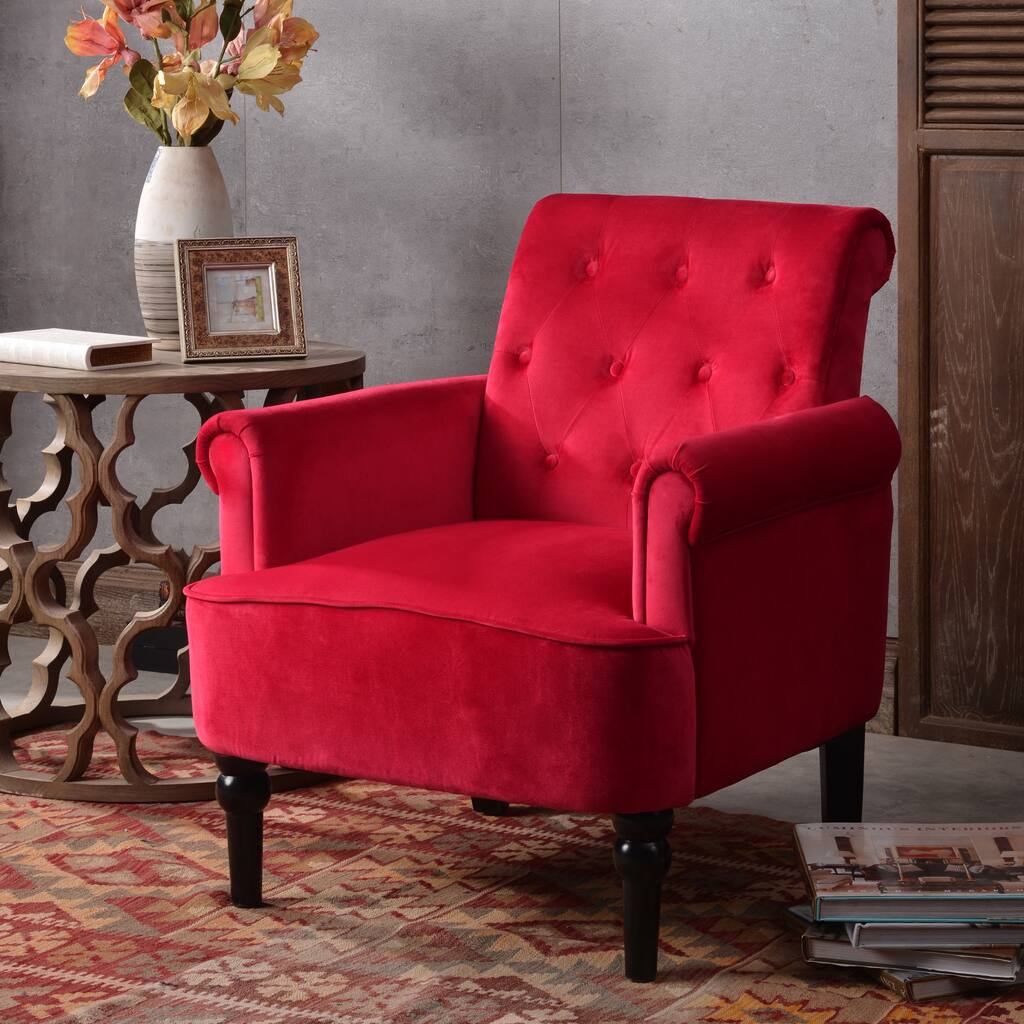 Button Tufted Club Chair