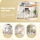preview thumbnail 9 of 28, Costway Twin Size Loft Bed Heavy Duty Metal Loft Bed Frame with Safety