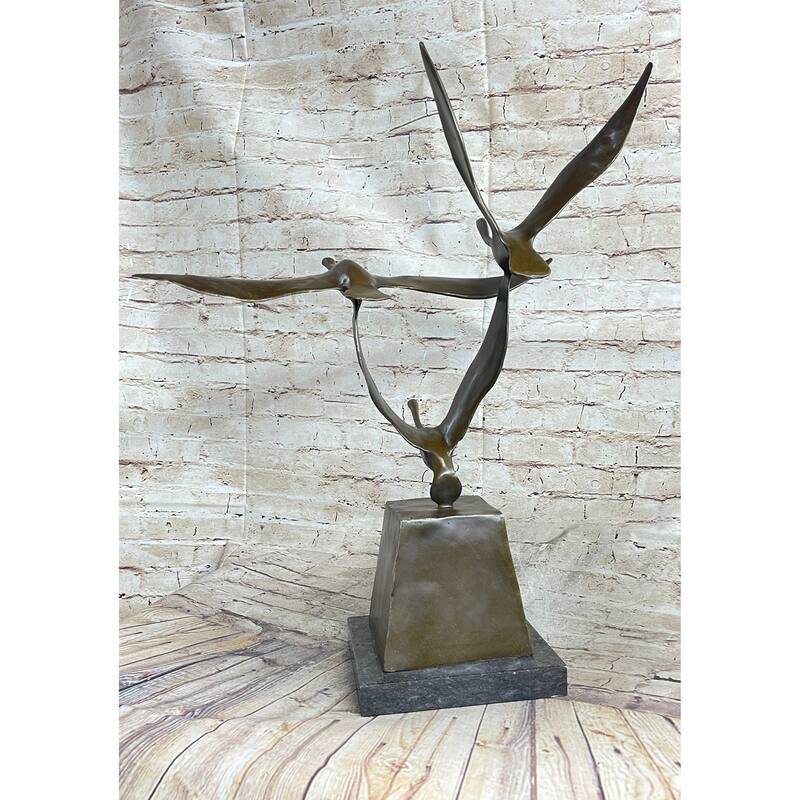 Flying Birds By Anthony De Francisci American Art Museum Bronze Sculpture