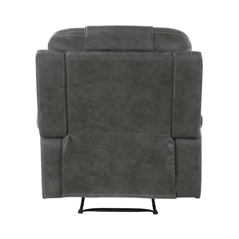 Fremont & Park Gerald 39.5" Microfiber Manual Reclining Chair with Tab Pull Motion