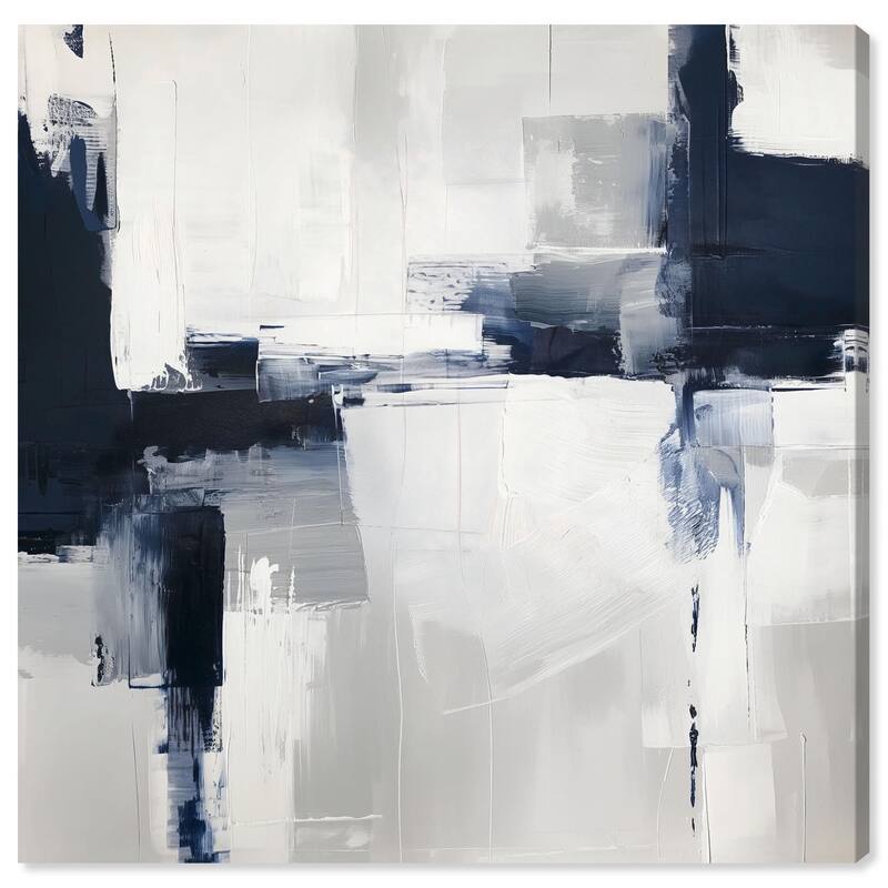 Porcelain Blue on White II Canvas by Art Remedy, Gallery Wrapped - 20" x 20"