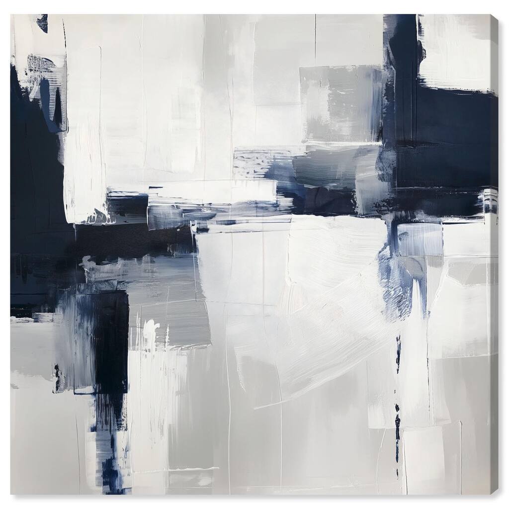 Porcelain Blue on White II Canvas by Art Remedy, Gallery Wrapped