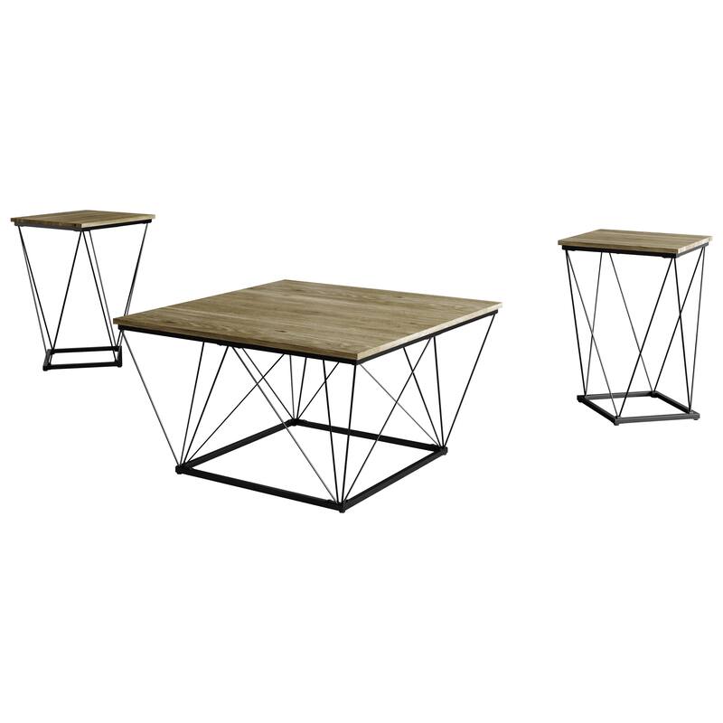 CraftPorch Minimalist 3- Pieces Coffee Table Set