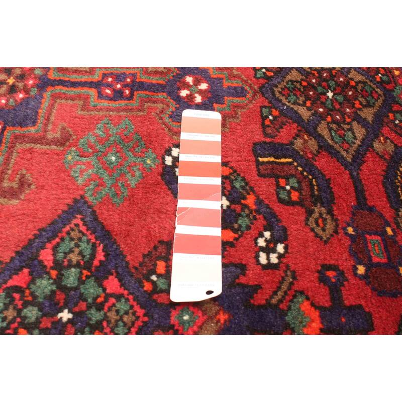 ECARPETGALLERY Hand-knotted Anadol Red Wool Rug - 4'2 x 6'7