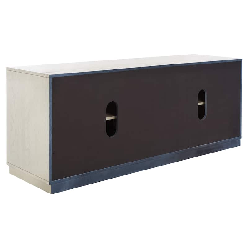 SAFAVIEH Couture Amadea 4 Door Media Stand - 58 In W x 17 In D x 24 In H - 58Wx24Dx17H