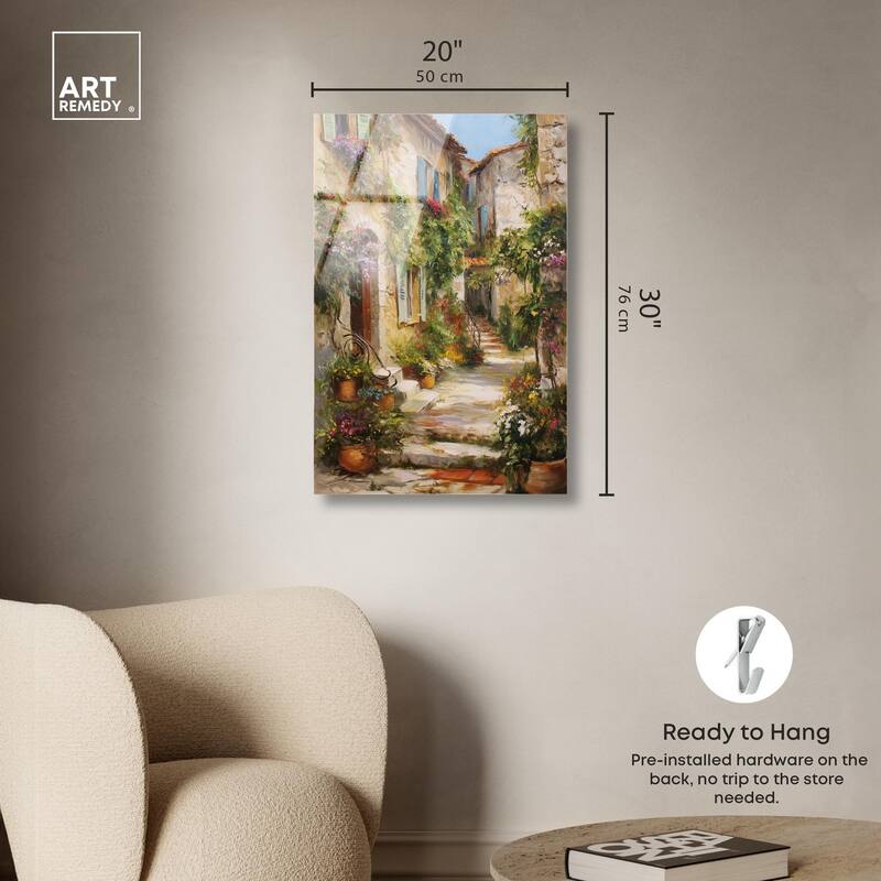 Mediterranean Charm II Acrylic by Art Remedy, Ready to Hang