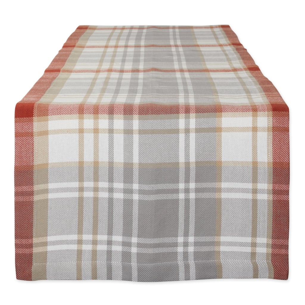 DII Thanksgiving Cozy Picnic, Plaid Table Runner