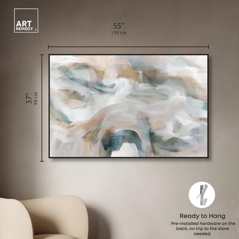 Whispering Colors IV Canvas by Art Remedy
