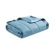 preview thumbnail 4 of 4, Madison Park Cambria Oversized Down Alternative Blanket with Satin Trim