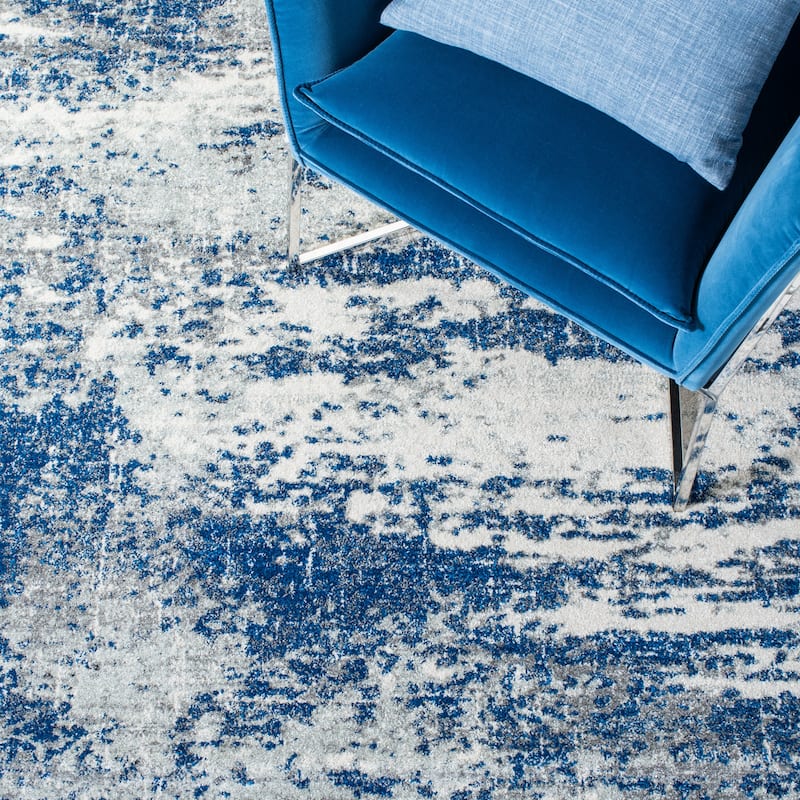 SAFAVIEH, Evoke Yukako Modern Abstract Distressed Rug