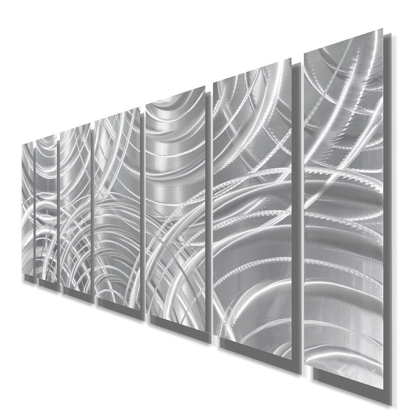 Statements2000 Large Metal Wall Art Modern Abstract Silver Decor